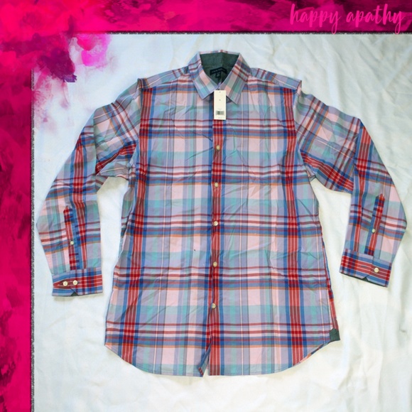 Banana Republic Other - NWT Banana Republic Plaid Button Down Dress Shirt
